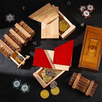 Amazon.com: Hanaive 5 Pack Christmas Puzzle Box Gift Wooden Secret